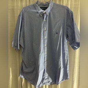 Ralph Lauren Short Sleeve Striped Button Down 3XLT